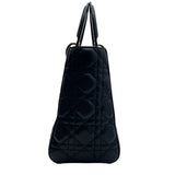 クリスチャン・ディオール Christian Dior レディーディオールメディアム M05650NGE ブラック シルバー金具 カナージュラム レディース ショルダーバッグ