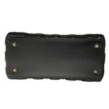クリスチャン・ディオール Christian Dior レディーディオールメディアム M05650NGE ブラック シルバー金具 カナージュラム レディース ショルダーバッグ