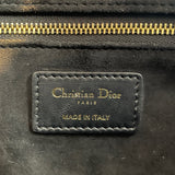 クリスチャン・ディオール Christian Dior レディーディオールメディアム M05650NGE ブラック シルバー金具 カナージュラム レディース ショルダーバッグ