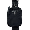 プラダ PRADA Re-Nylon xサフィアーノレザー ショルダーバッグ 2VH113 ブラック ナイロン・サフィアーノレザー レディース ショルダーバッグ
