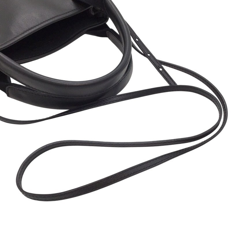 バレンシアガ BALENCIAGA ネイビーカバスXS 390346 ブラック レザー