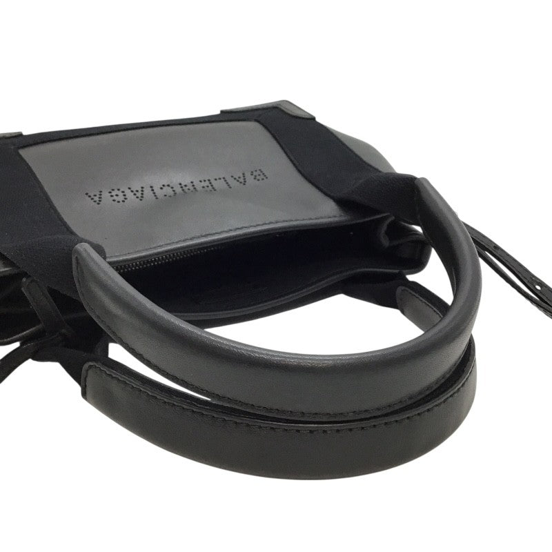 バレンシアガ BALENCIAGA ネイビーカバスXS 390346 ブラック レザー 