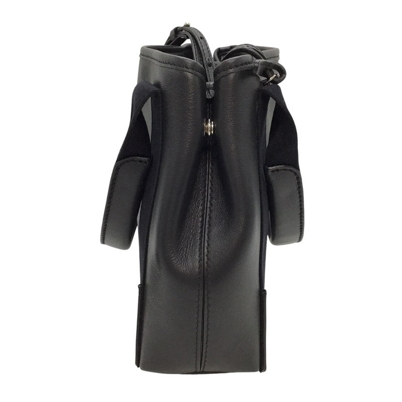 バレンシアガ BALENCIAGA ネイビーカバスXS 390346 ブラック レザー 