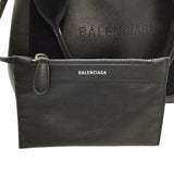 バレンシアガ BALENCIAGA ネイビーカバスXS 390346 ブラック レザー ユニセックス ショルダーバッグ
