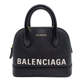 バレンシアガ BALENCIAGA ヴィルトップハンドルXXS ブラック ゴールド金具 レザー レディース ハンドバッグ