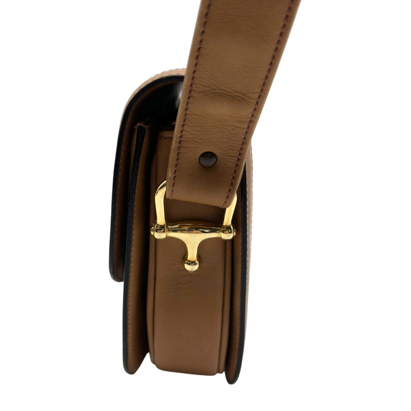 セリーヌ CELINE Cマカダム ショルダーバッグ ベージュ 馬車金具