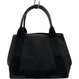 バレンシアガ BALENCIAGA ネイビーカバスS 339933 ブラック キャンバス/レザー レディース ハンドバッグ