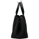 バレンシアガ BALENCIAGA ネイビーカバスS 339933 ブラック キャンバス/レザー レディース ハンドバッグ