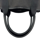 バレンシアガ BALENCIAGA ネイビーカバスS 339933 ブラック キャンバス/レザー レディース ハンドバッグ