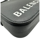 バレンシアガ BALENCIAGA ヴィル カメラバッグXS 558171 ブラック レザー レディース ショルダーバッグ