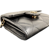シャネル CHANEL クラシックチェーンクラッチ AP0238 ブラック　ゴールド金具 キャビアスキン レディース ショルダーバッグ