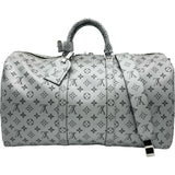ルイ・ヴィトン LOUIS VUITTON キーポル・バンドリエール50 M43848 シルバー モノグラム・エクリプス メンズ ボストンバッグ