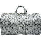 ルイ・ヴィトン LOUIS VUITTON キーポル・バンドリエール50 M43848 シルバー モノグラム・エクリプス メンズ ボストンバッグ