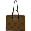 ルイ・ヴィトン LOUIS VUITTON オンザゴーGM M44576 ブラウン ジャイアント・リバース レディース トートバッグ