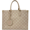 ルイ・ヴィトン LOUIS VUITTON オンザゴーMM M46128 ローズベージュ モノグラム・アンプラント レディース トートバッグ