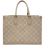 ルイ・ヴィトン LOUIS VUITTON オンザゴーMM M46128 ローズベージュ モノグラム・アンプラント レディース トートバッグ