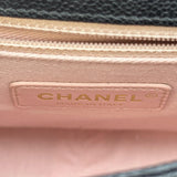 シャネル CHANEL ハーフココチェーンショルダー A93660 23番台 ブラック ゴールド金具 キャビアスキン レディース ショルダーバッグ