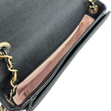 シャネル CHANEL ハーフココチェーンショルダー A93660 23番台 ブラック ゴールド金具 キャビアスキン レディース ショルダーバッグ