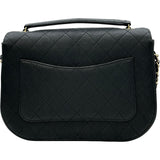 シャネル CHANEL ハーフココチェーンショルダー A93660 23番台 ブラック ゴールド金具 キャビアスキン レディース ショルダーバッグ