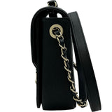 シャネル CHANEL ハーフココチェーンショルダー A93660 23番台 ブラック ゴールド金具 キャビアスキン レディース ショルダーバッグ