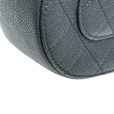 シャネル CHANEL ハーフココチェーンショルダー A93660 23番台 ブラック ゴールド金具 キャビアスキン レディース ショルダーバッグ