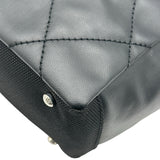 シャネル CHANEL パリビアリッツトートPM A34208 12番台 ブラック シルバー金具 PVC レディース トートバッグ