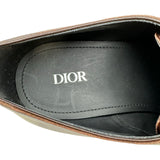 クリスチャン・ディオール Christian Dior 外羽プレーントゥドレスシューズ ブラウン レザー メンズ ドレスシューズ