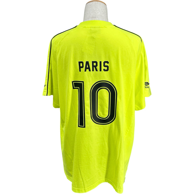 バレンシアガ BALENCIAGA PARIS SOCCER ロゴTシャツ 777705 イエロー