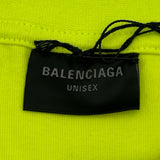 バレンシアガ BALENCIAGA PARIS SOCCER ロゴTシャツ 777705 イエロー コットン メンズ 半袖Ｔシャツ