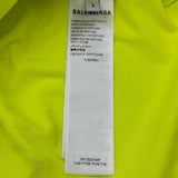 バレンシアガ BALENCIAGA PARIS SOCCER ロゴTシャツ 777705 イエロー コットン メンズ 半袖Ｔシャツ