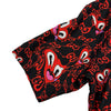 グッチ GUCCI ×Hattie Stewart GGハート総柄シャツ 782500 ブラック シルク メンズ 半袖シャツ