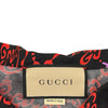 グッチ GUCCI ×Hattie Stewart GGハート総柄シャツ 782500 ブラック シルク メンズ 半袖シャツ
