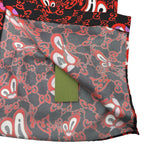 グッチ GUCCI ×Hattie Stewart GGハート総柄シャツ 782500 ブラック シルク メンズ 半袖シャツ