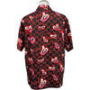 グッチ GUCCI ×Hattie Stewart GGハート総柄シャツ 782500 ブラック シルク メンズ 半袖シャツ