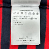 モンクレール MONCLER ロゴワッペンボーダー半袖Tシャツ レッド コットン レディース 半袖Ｔシャツ