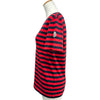 モンクレール MONCLER ロゴワッペンボーダー半袖Tシャツ レッド コットン レディース 半袖Ｔシャツ