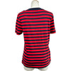 モンクレール MONCLER ロゴワッペンボーダー半袖Tシャツ レッド コットン レディース 半袖Ｔシャツ
