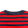 モンクレール MONCLER ロゴワッペンボーダー半袖Tシャツ レッド コットン レディース 半袖Ｔシャツ