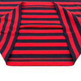 モンクレール MONCLER ロゴワッペンボーダー半袖Tシャツ レッド コットン レディース 半袖Ｔシャツ