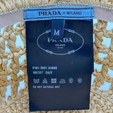 プラダ PRADA ロゴクロシェバケットハット 1HC137 ベージュ ビスコース レディース その他ファッション雑貨