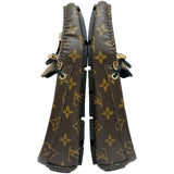 ルイ・ヴィトン LOUIS VUITTON グロリアライン モノグラムローファー FA0233 ブラウン レザー レディース ローファー