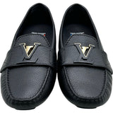 ルイ・ヴィトン LOUIS VUITTON LV金具レザーローファー ND0254 ブラック レザー レディース ローファー