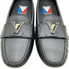 ルイ・ヴィトン LOUIS VUITTON LV金具レザーローファー ND0254 ブラック レザー レディース ローファー