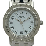エルメス HERMES クリッパー CL4.210 ホワイト ステンレススチール クオーツ レディース 腕時計