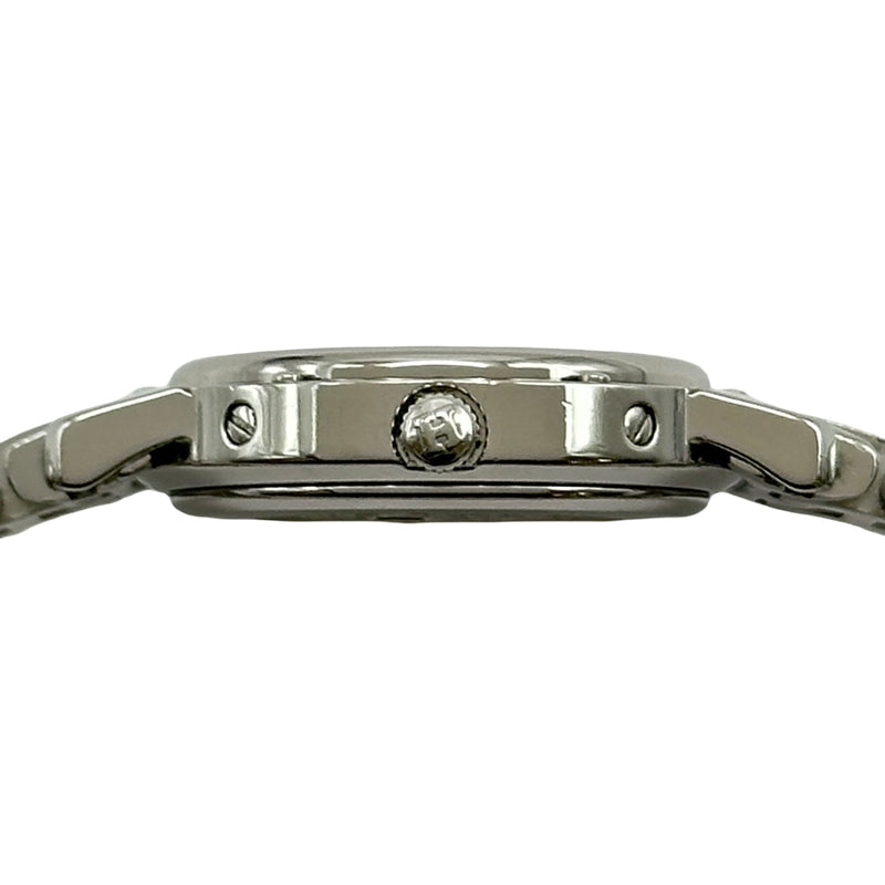 エルメス HERMES クリッパー CL4.210 ホワイト ステンレススチール
