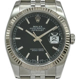 ロレックス ROLEX デイトジャスト36 116234 ブラック ホワイトゴールド/ステンレススチール 自動巻き メンズ 腕時計