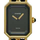 シャネル CHANEL プルミエール L H0001 ブラック メッキ クオーツ レディース 腕時計