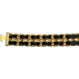シャネル CHANEL プルミエール L H0001 ブラック ゴールドメッキ クオーツ レディース 腕時計