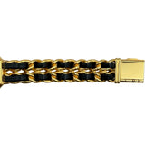 シャネル CHANEL プルミエール L H0001 ブラック ゴールドメッキ クオーツ レディース 腕時計