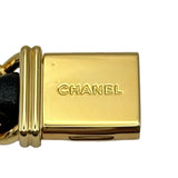 シャネル CHANEL プルミエール M H0001 ブラック ゴールドメッキ クオーツ レディース 腕時計